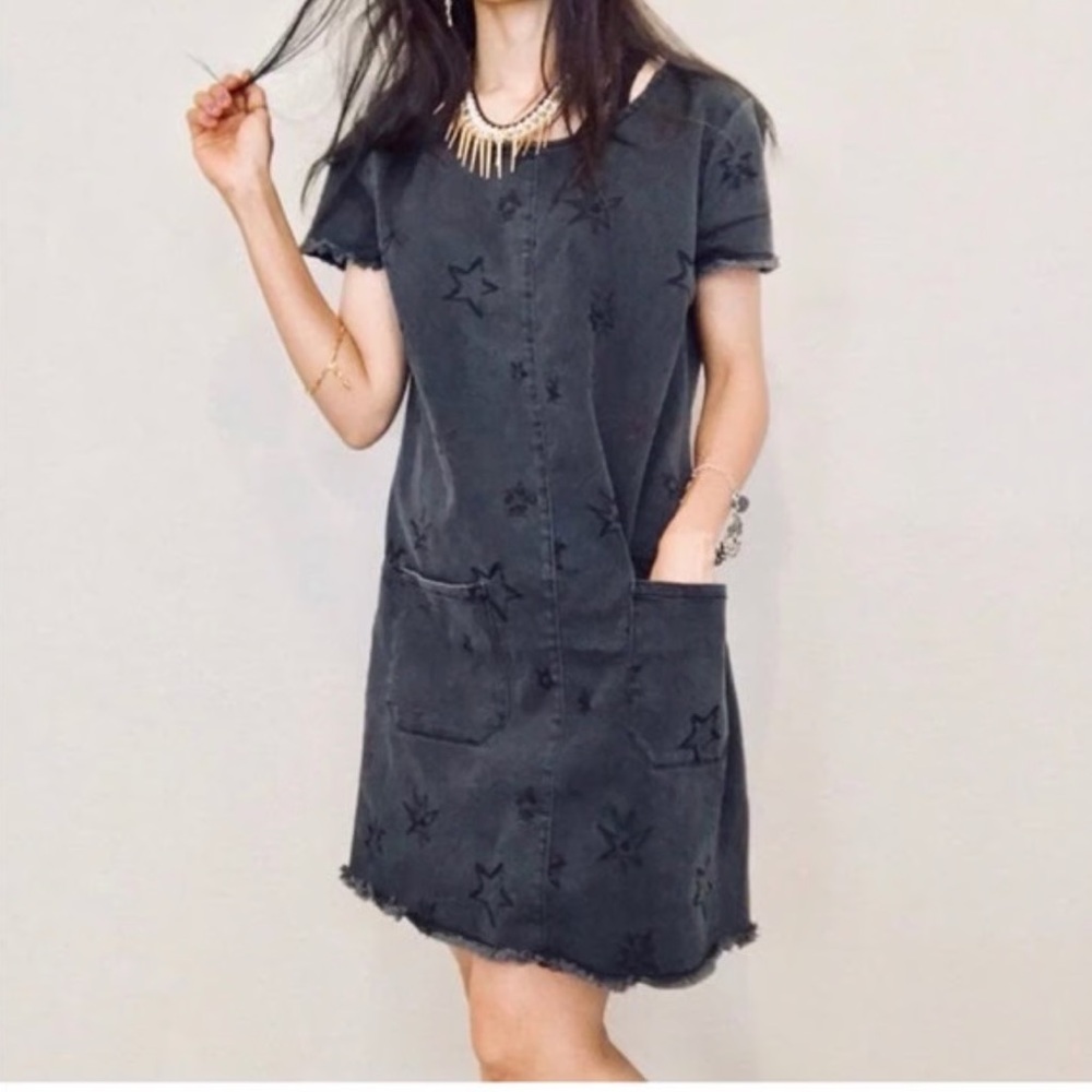 Gray Star Embroidered Max Jeans Women's Dress